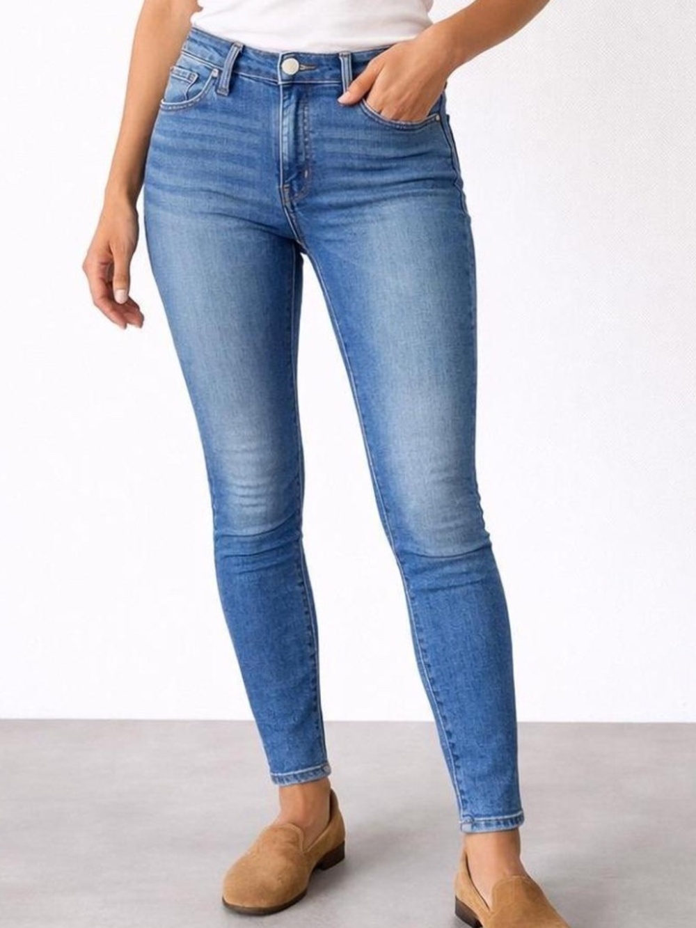 Madewell Medium Wash High Rise Skinny Jeans